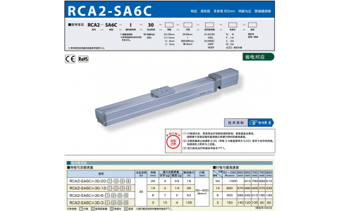 日本IAI艾衛艾電缸 RCA2-SA6C-I-30-20