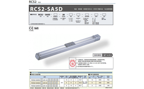 日本IAI艾衛艾 電缸 RCS2-SA4R-20-5