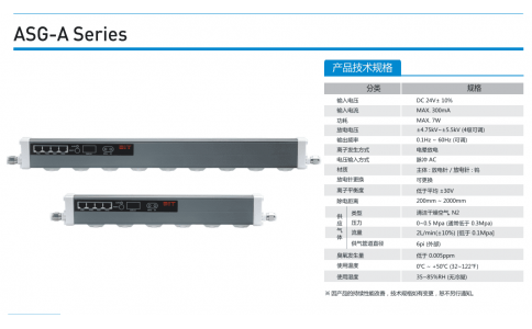 韓國東日技研ASG-A070 DIT離子風(fēng)棒靜電設備