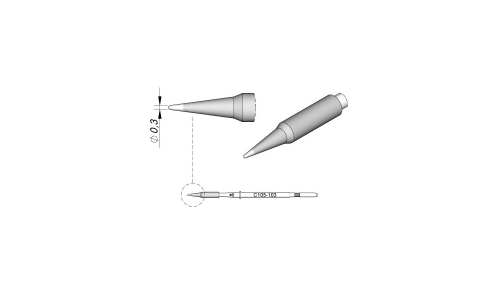 西班牙JBC 烙鐵頭 C105系列納米工具專(zhuān)用 C105103