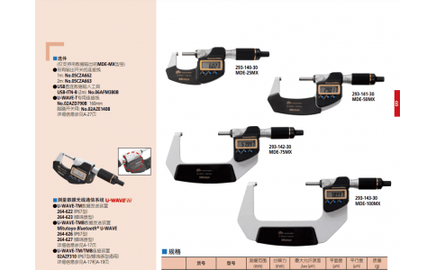 三豐千分尺293-140-30日本三豐MITUTOYO深圳偉燁鑫供應