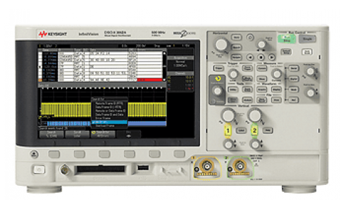 DSOX3052A 示波器：500 MHz，2 通道是德科技Keysight